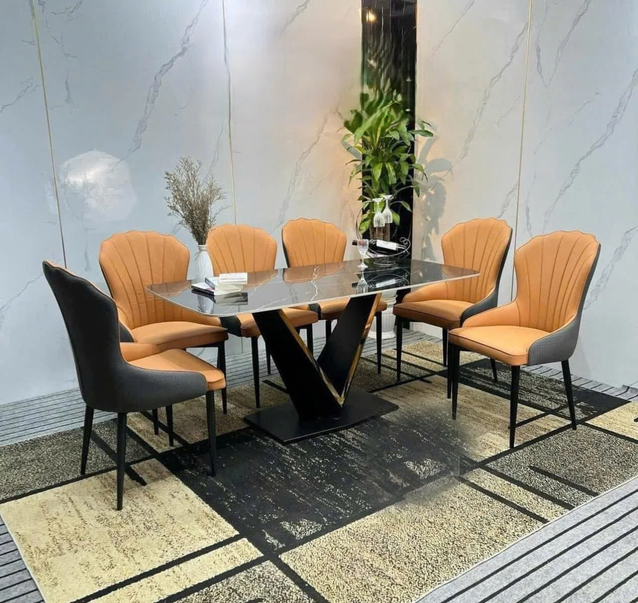 Bộ bàn ghế ăn BGA13