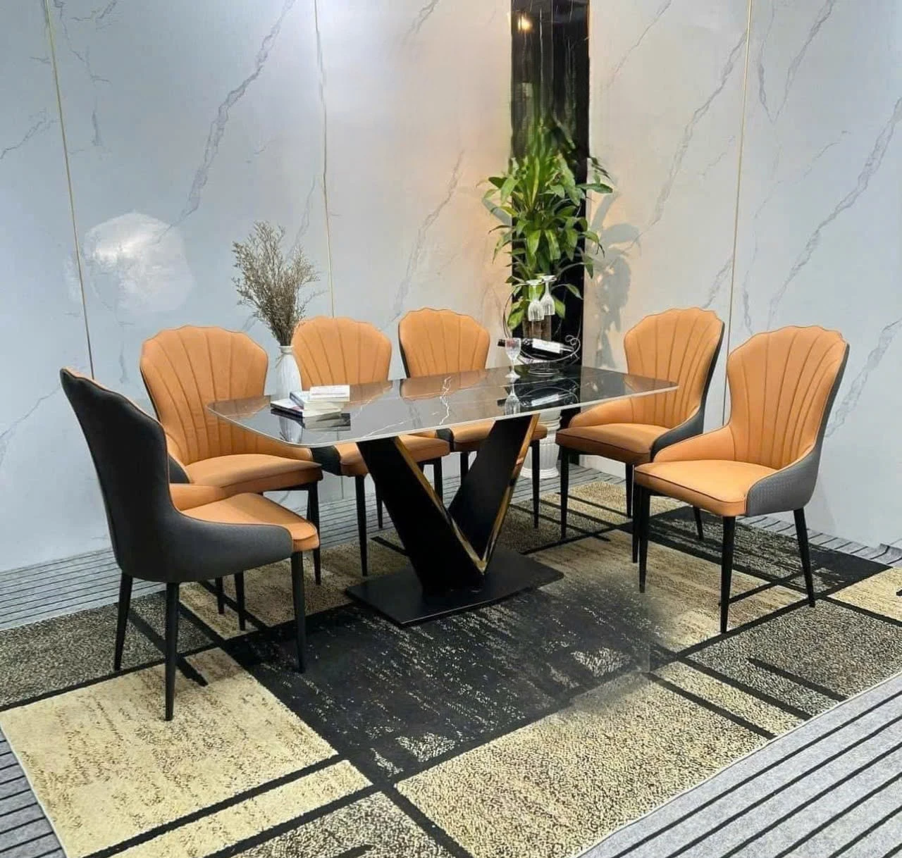 Bộ bàn ghế ăn BGA04