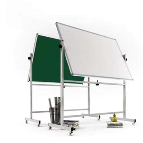 Bảng từ di động lật 2 mặt: 1 mặt từ trắng + 1 mặt từ xanh KT:1200x2400