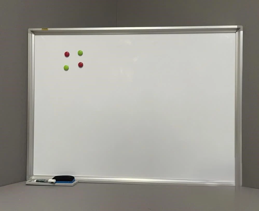 Bảng từ trắng Hàn Quốc N16 khung phào truyền thống treo tường - KT 1200x1800 không kẻ