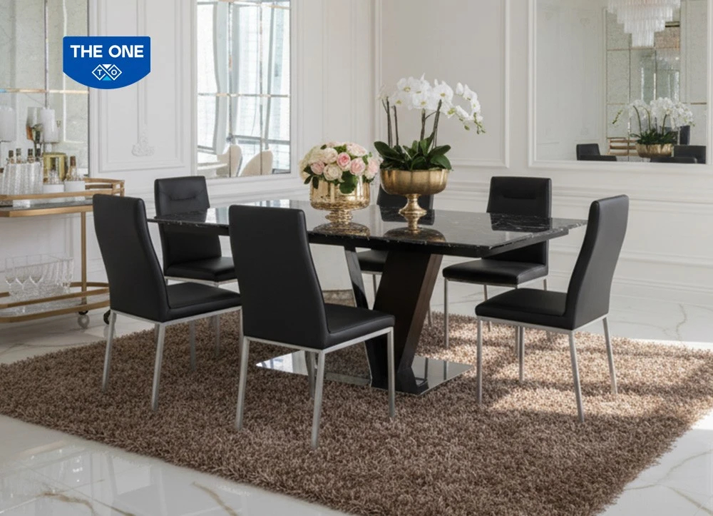 Bộ bàn ghế ăn The One B63-G63