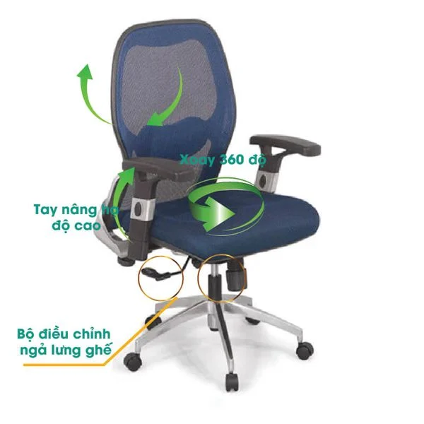 Ghế văn phòng Nội thất 190 GX205B-HK(S1)