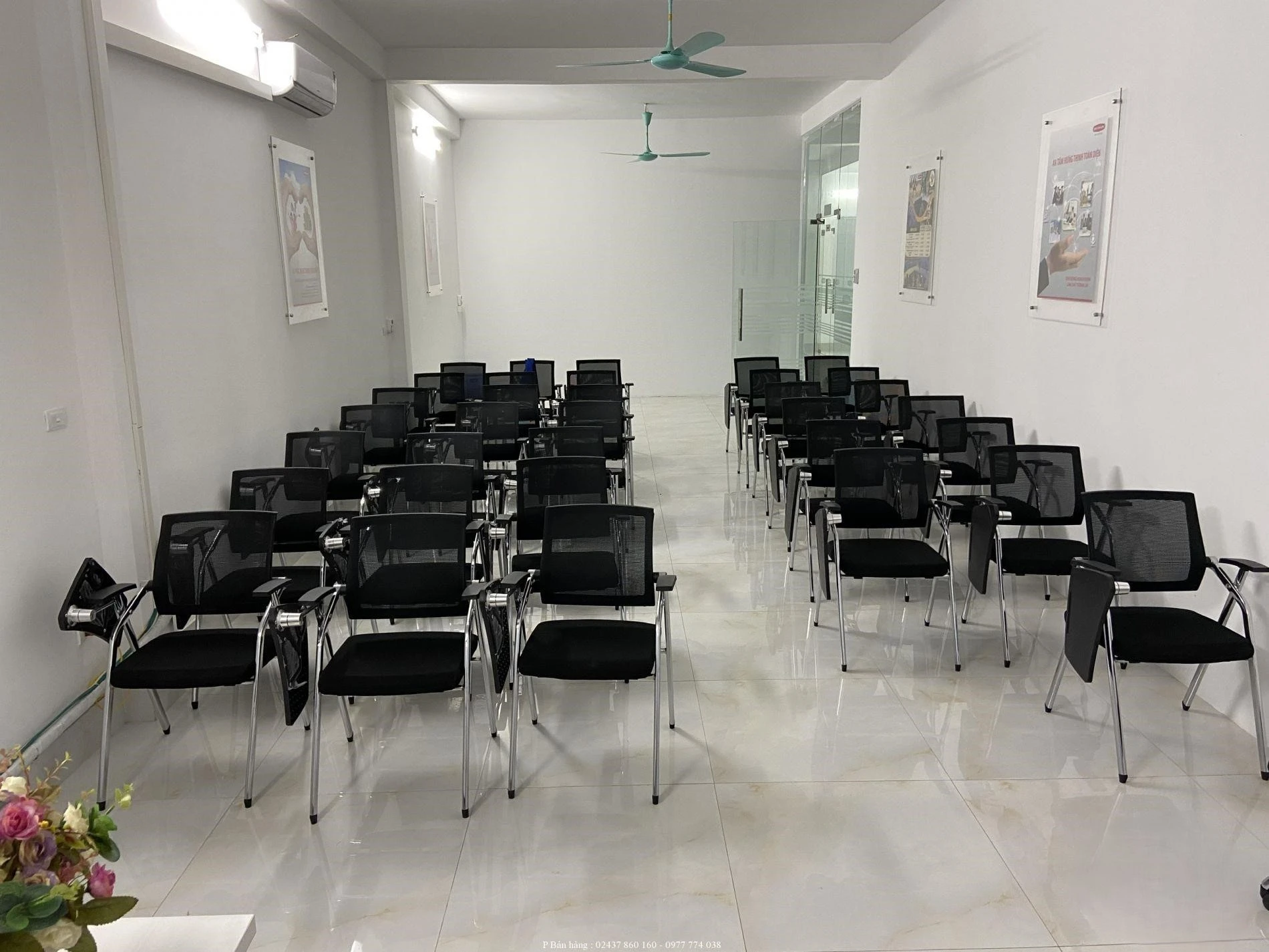 Ghế trainning-Ghế gấp liền bàn NM-GGLB01